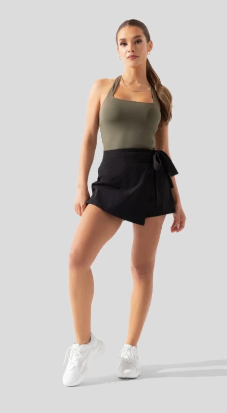 POPFLEX That's a Wrap Skort XS Black